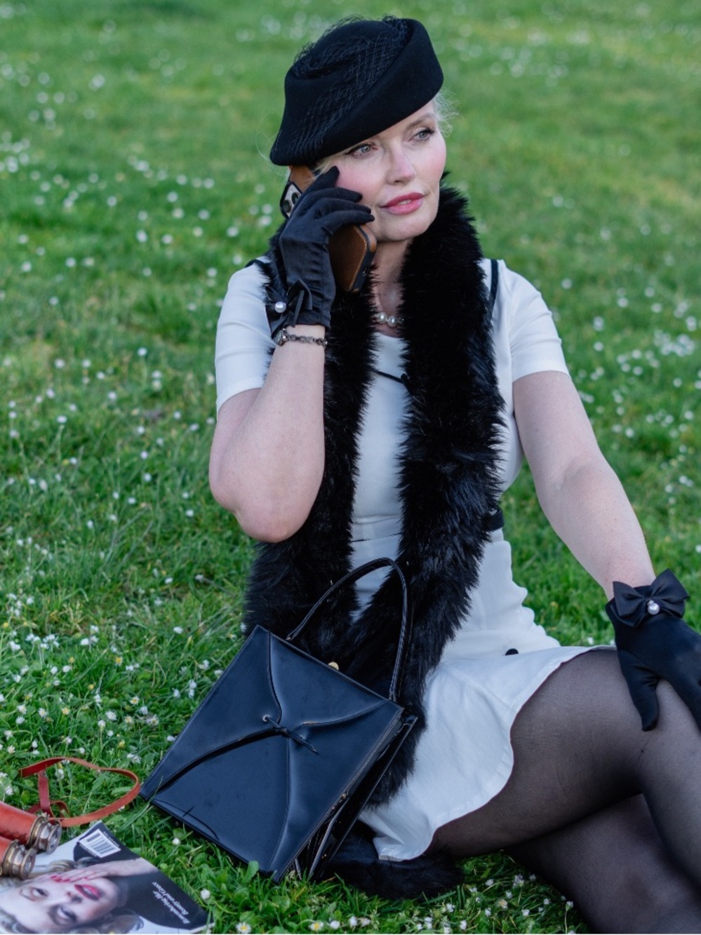 Elegant Black Patent Top-Handle Shoulder Bag